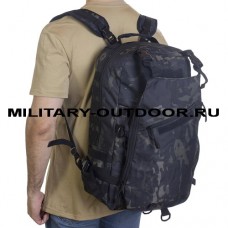 Anbison Tactical Helmet 20L Backpack Black Multicam