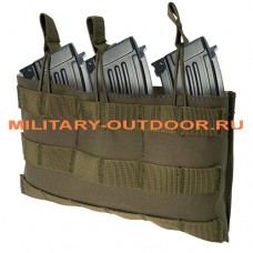 Anbison Triple Open Top Nylon Mag Pouch 2.0 MOLLE Olive