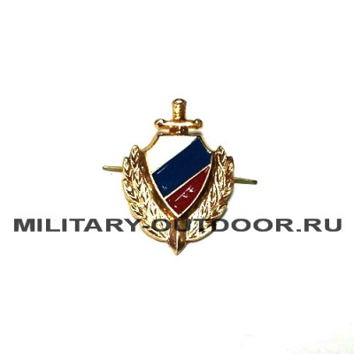 Знак-эмблема на петлицу МВД золотистый 07030103