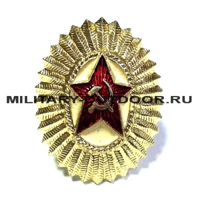 Кокарда малая СССР золотистая