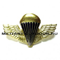 Значок Парашют с крыльями золотистый 20030101