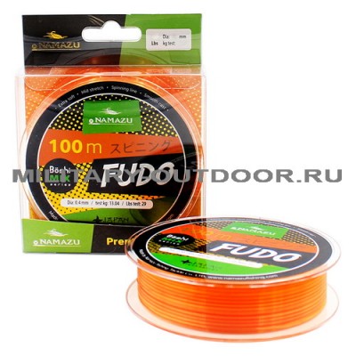 Леска Namazu Fudo 0.35mm/10.00kg/100m Orange/Yellow
