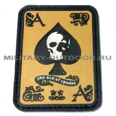 Патч The Ace Of Spades 80x60мм Coyote/Black/White PVC