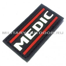 Патч Medic 70x35мм Black/Red/White PVC