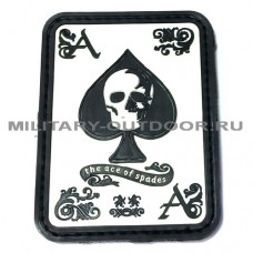 Патч The Ace Of Spades 80x60мм White/Black PVC