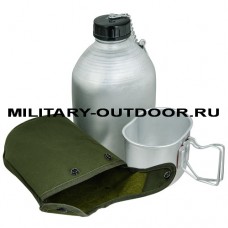 Anbison Aluminium Tactical Flask 1300ml Olive