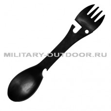 Anbison Multifunctional Travel Spoon-Fork Black