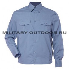 Рубашка форменная офицерская длинный рукав серо-голубая МВД 01190011
