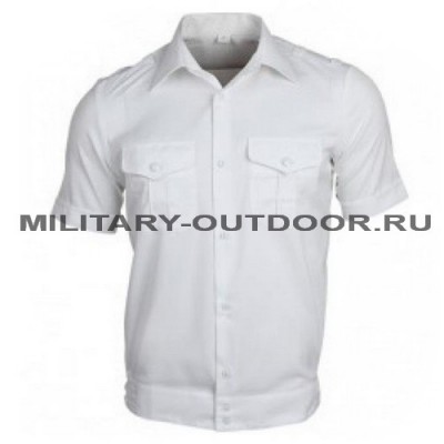 Рубашка форменная офицерская короткий рукав белая 01190018